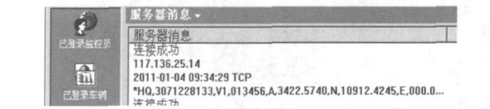 图3  TCP 协议ASCI I 通道回传信息