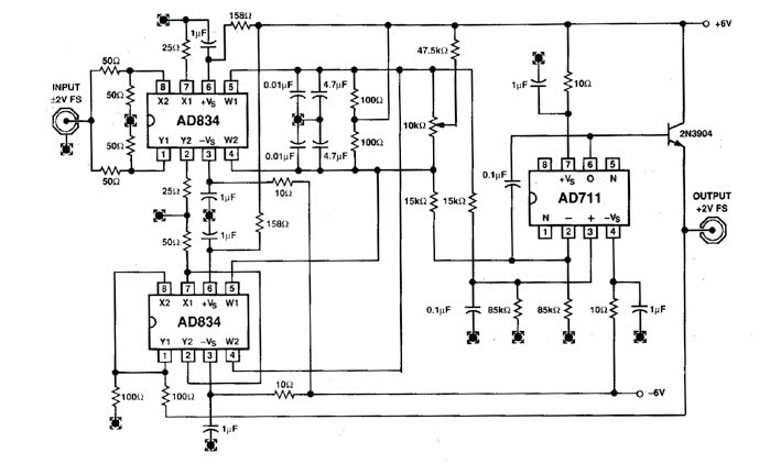 图6. 直流至500 MHz均方根-直流转换器