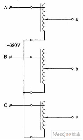 三相调压器接线图