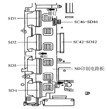 图12 SD印制电路板的拆卸示图