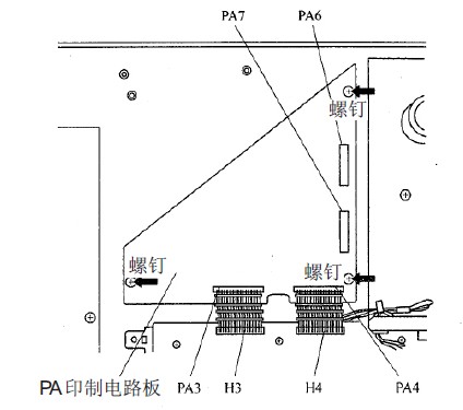 图6 PA印制电路板的拆卸示图