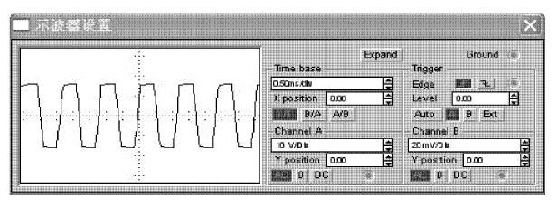 图3  文氏电桥振荡器的输出波形失真