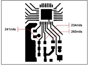 图8. 一个紧凑的PCB布局，寄生效应会对电路产生影响。