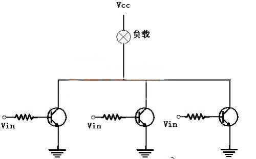 三极管开关之并联联接