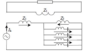 图1 单相新型换流变压器绕组谐波电流的流通路径