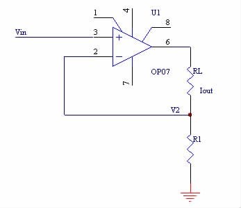 图4 典型V- I 转换电路
