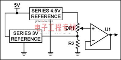图2. 用两个电压基准替代设计