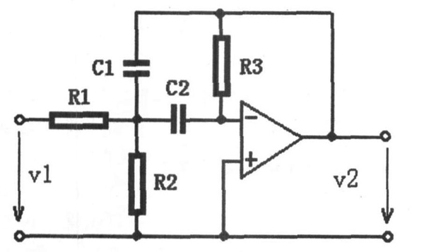 图7  有源滤波器电路