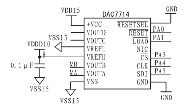 图1 DAC7714硬件设计