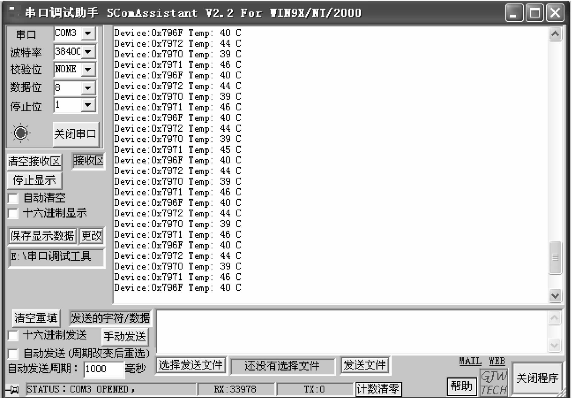 图5 实验数据