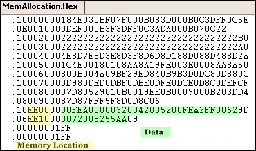 图7. 释放模式下IAR生成的HEX文件