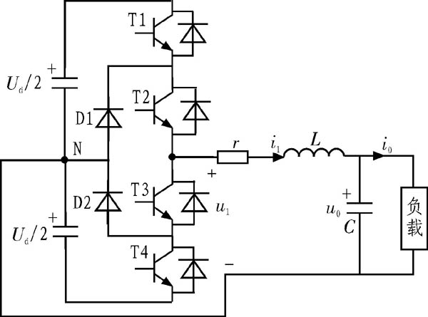 图1 三电平逆变器单相主电路