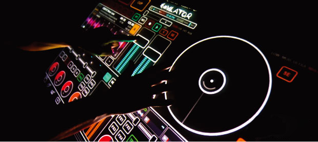 图3，Emulator DVS DJ System是一个透明的混音台