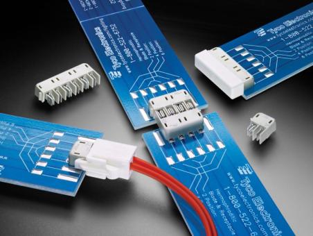 图2 泰科电子用于LED照明模块的全新线对板和板对板无极性插片插座一体式连接器