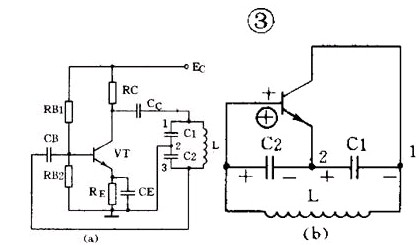 图 3 电容三点式振荡电路