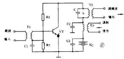图 6 是集电极调幅电路