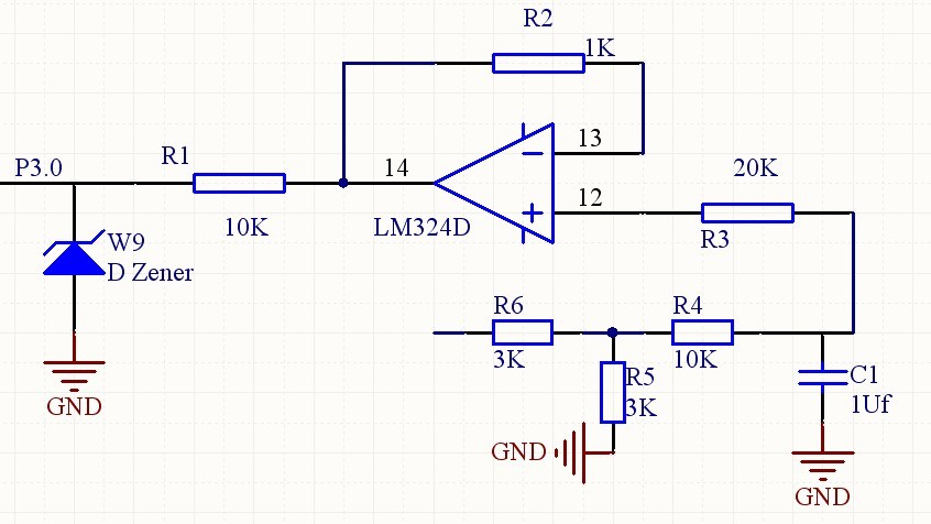 图4 电压信号采集电路