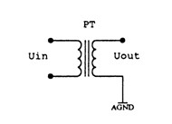 电压变送器输入隔离部分的电路图