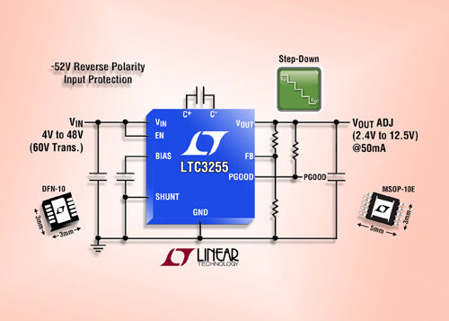 Linear宣布推出高压降压型开关电容器转换器LTC3255