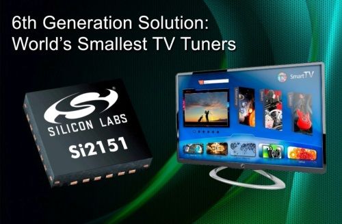 Silicon Labs第六代硅电视调谐器问市