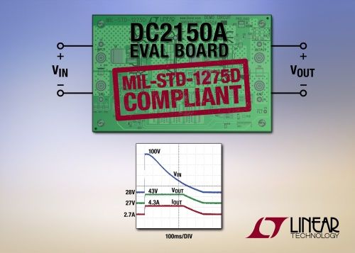 Linear新推符合MIL-STD-1275D要求的浪涌抑制器