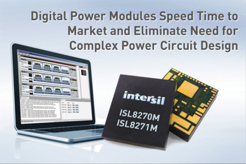Ntersil宣布推出大电流应用数字电源模块