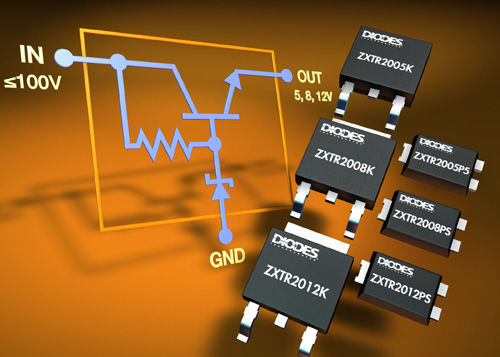 Diodes新增小体积稳压器晶体管ZXTR2000系列