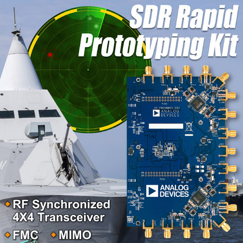 ADI发布首款SDR用射频收发器快速原型制作套件