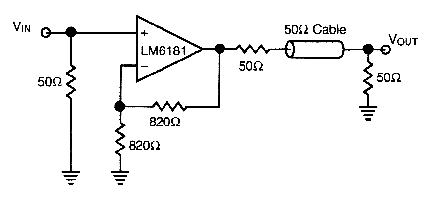 电流反馈放大器可在100MHz提供100mA的电流