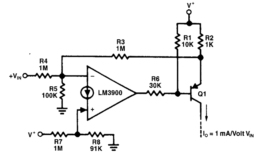 电压控制的电流源电路