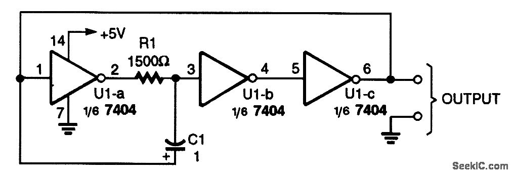 TTL型音频振荡器