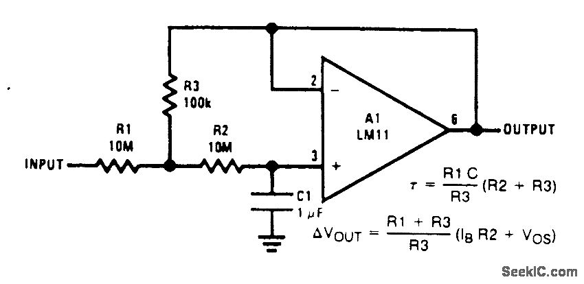 具有长RC时间常数的放大器