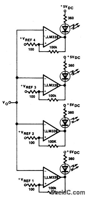 可视电压指示器电路图