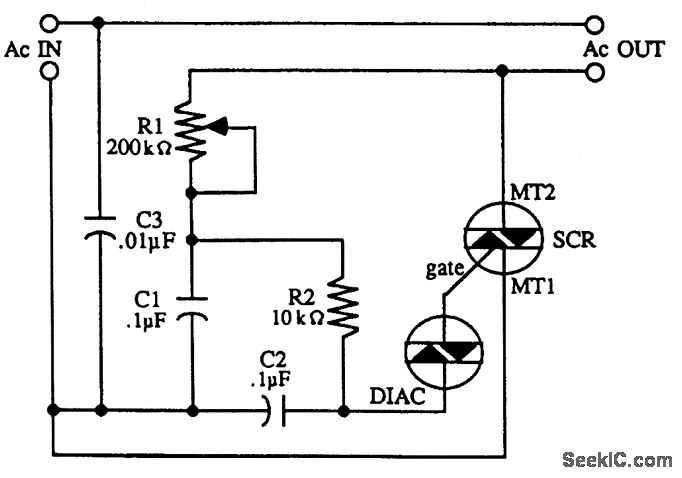 双向晶闸管电机控制电路