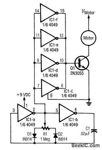 低压直流电机速度控制器电路