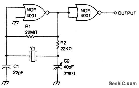 CMOS晶体振荡器电路