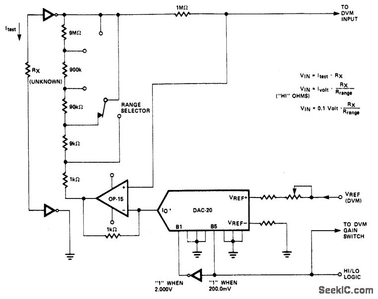 高低频电阻-电压转换器