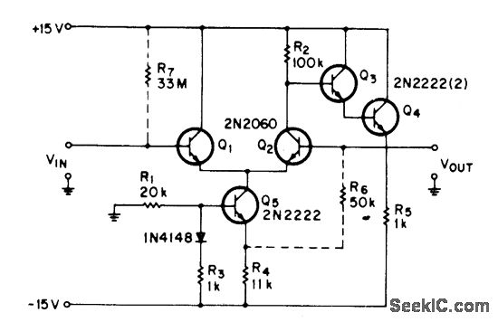 单位增益电压跟随器电路
