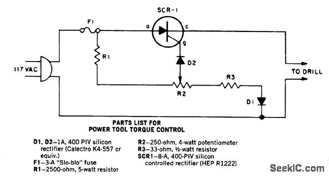 功率工具力矩控制电路