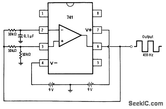 455Hz的非稳态电路