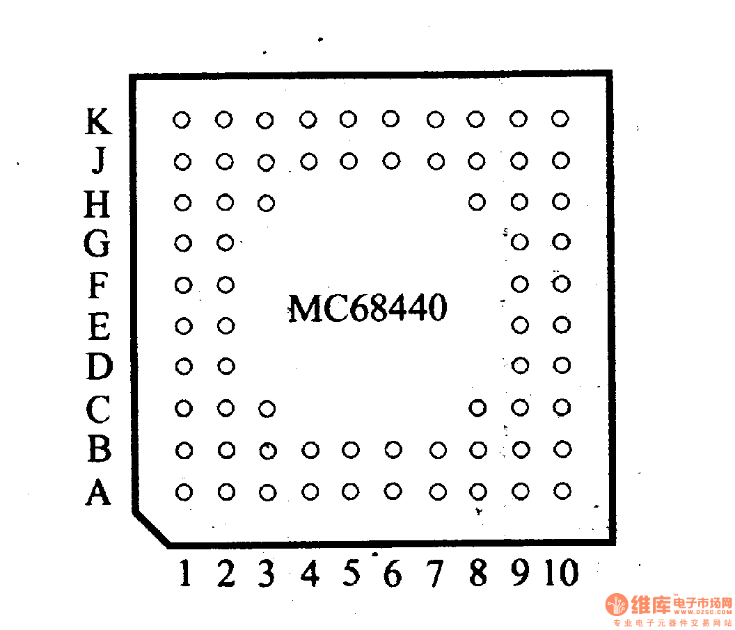 芯片引脚及主要特性MC68440等DMA双向控制器