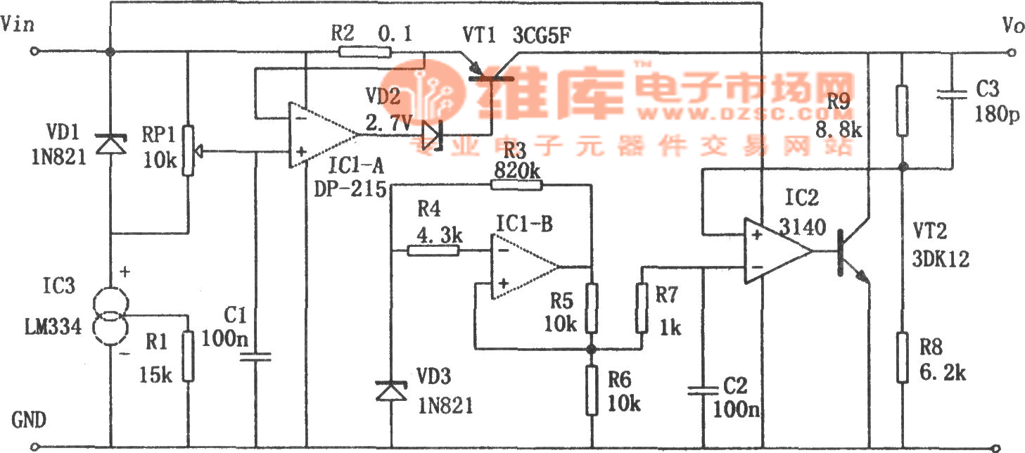 高性能稳压电源(LM334)