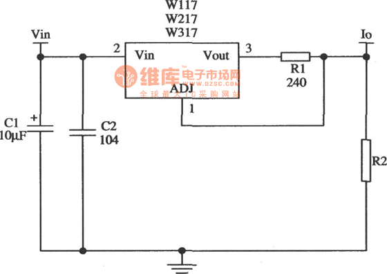 由Wll7／W217／W317构成的恒流源应用电路