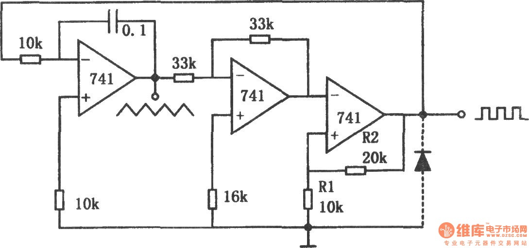 低频多种波形发生器(741)