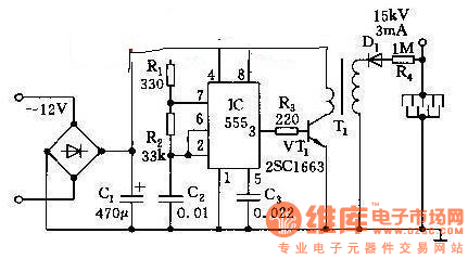 输出可达2A的直流稳压电源电路图