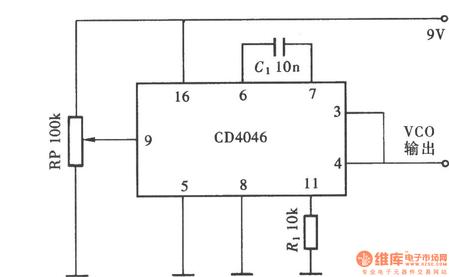 Hef4046bp схема включения