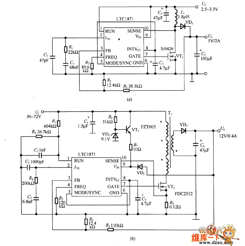 LTC1871应用电路图