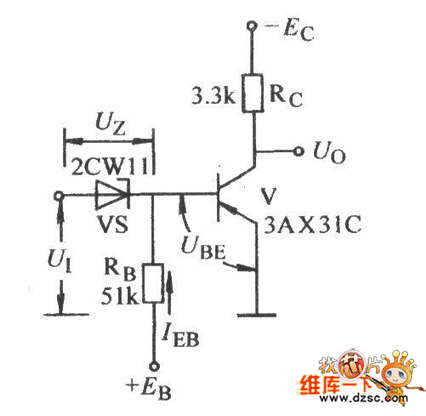 关于稳压二极管门限非门电路图