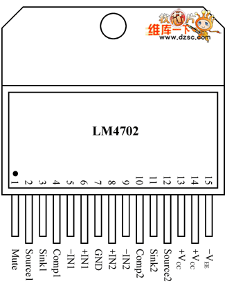 LM4702功放模块电路图