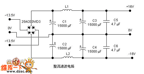 整流元件及滤波元件电路图